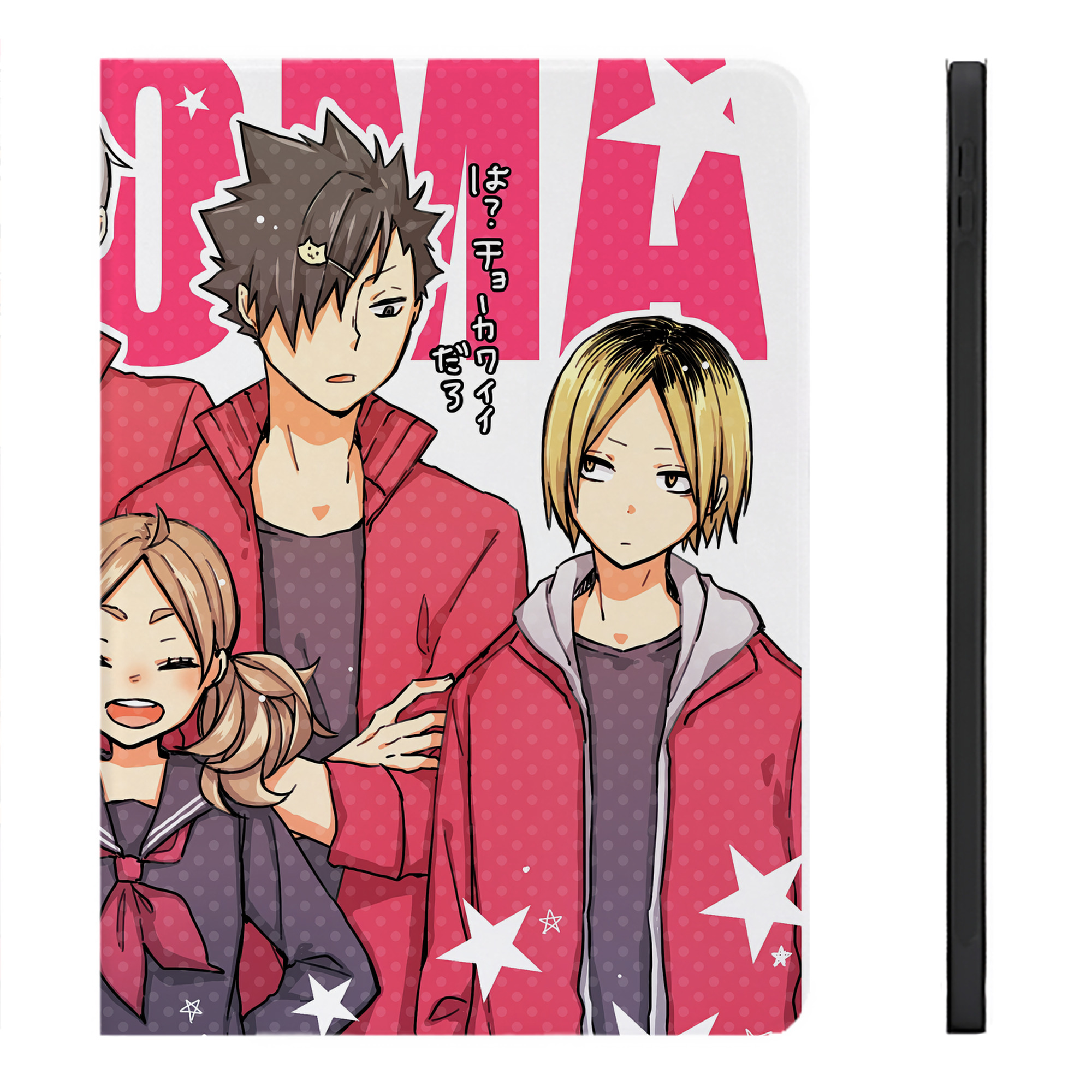 （画像用） ハイキュー!! Haikyu!! IPadケース ペンホルダー付き ブックスタイルデザイン